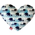 Mirage Pet Products Winter Bear Tracks Canvas Heart Dog Toy 6 in. 1307-CTYHT6